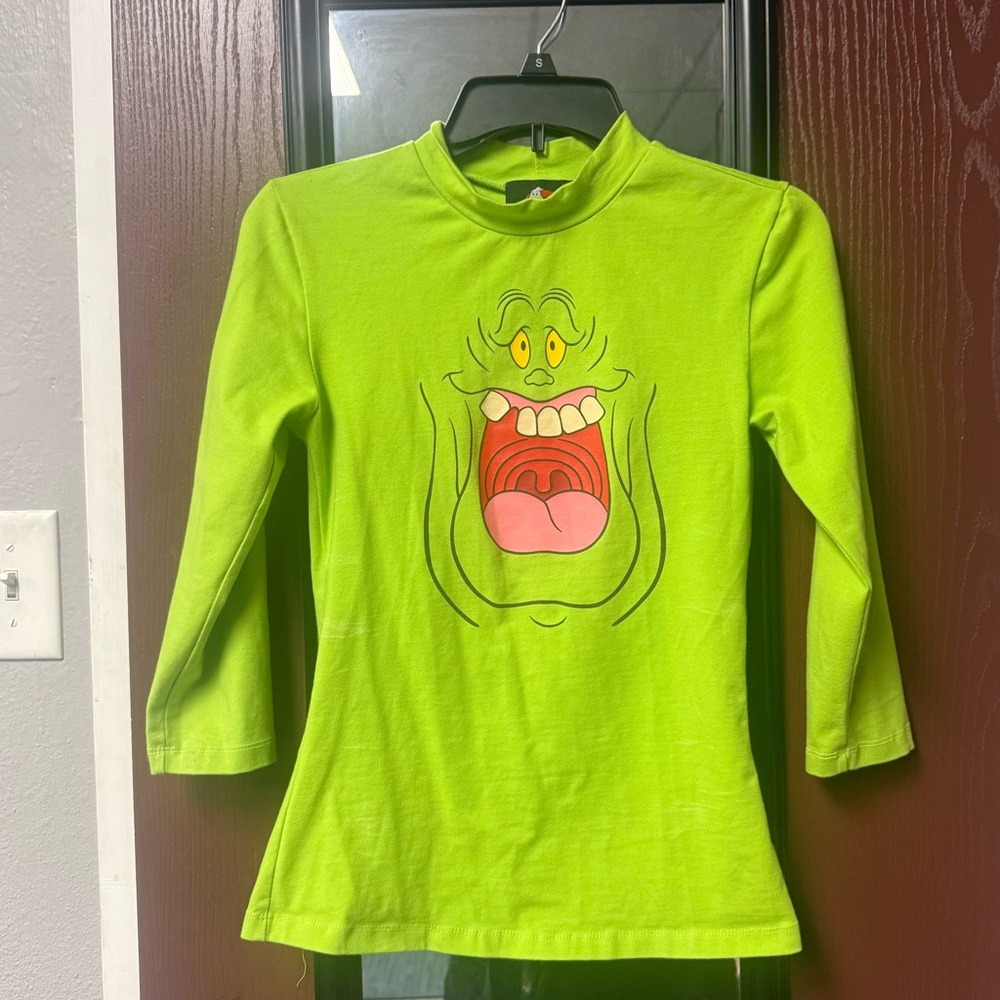 Vixen micheline pitt green long sleeves slimmer ghostbusters shirt small